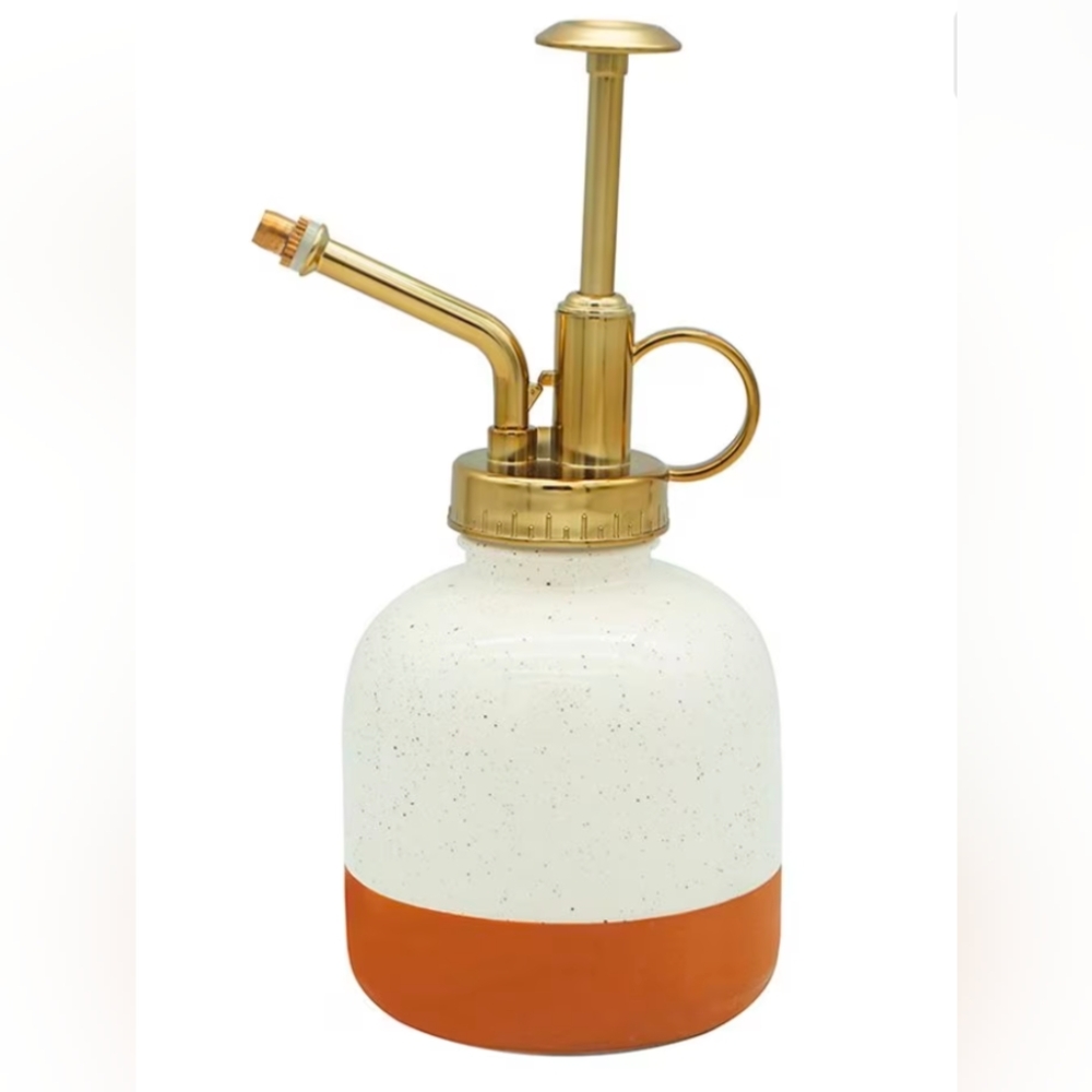NEW Plant Misting Bottle By Garden Party. Boho.  Cream, Bronze And Rust Colors